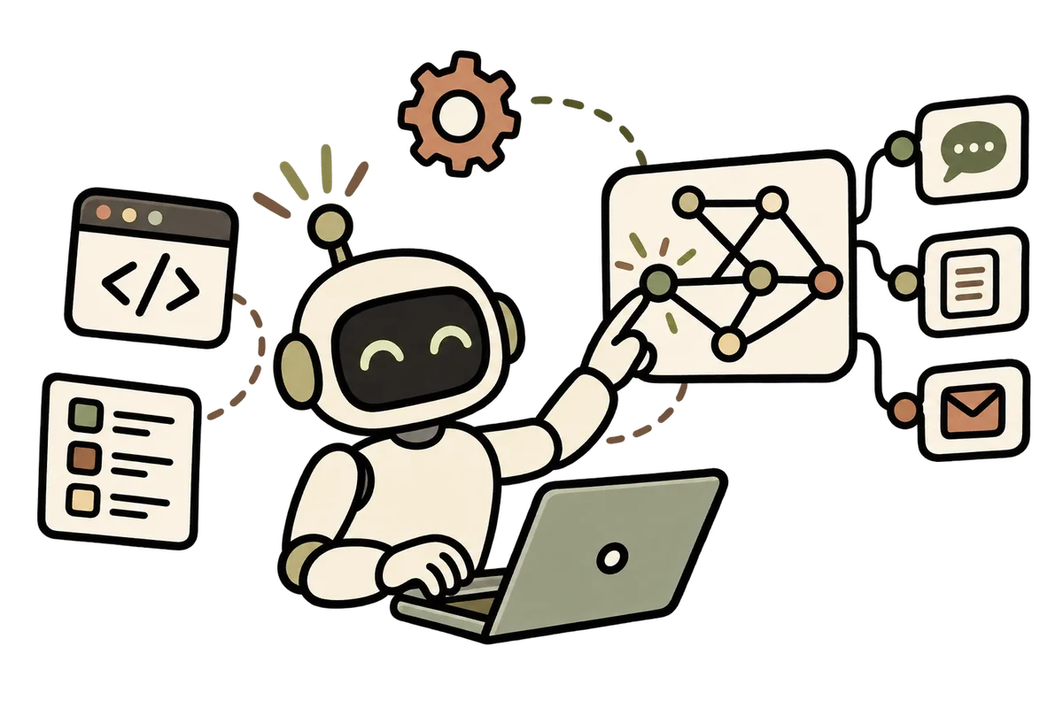 An AI agent working across chat, documents and email